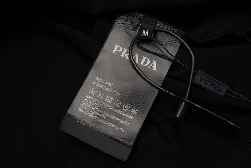 Футболка Prada With Small Logo Without Picture "Black" фото № 4
