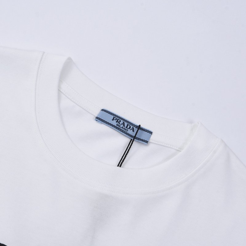 Футболка Prada With Mosaic Logo "White" фото № 2