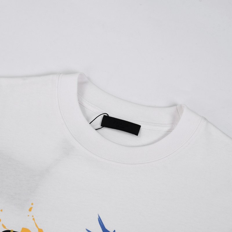 Футболка Prada Spots Of Colored Paint "White" фото № 4