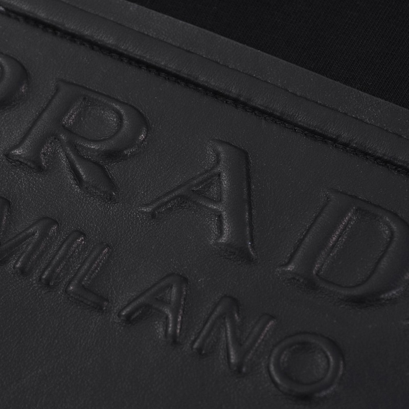 Футболка Prada With The Logo In The Center "Black" фото № 7