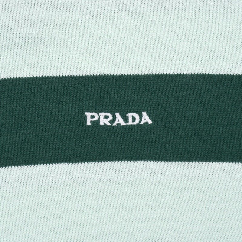 Футболка Prada Padded Striped "Green/Mint" фото № 6