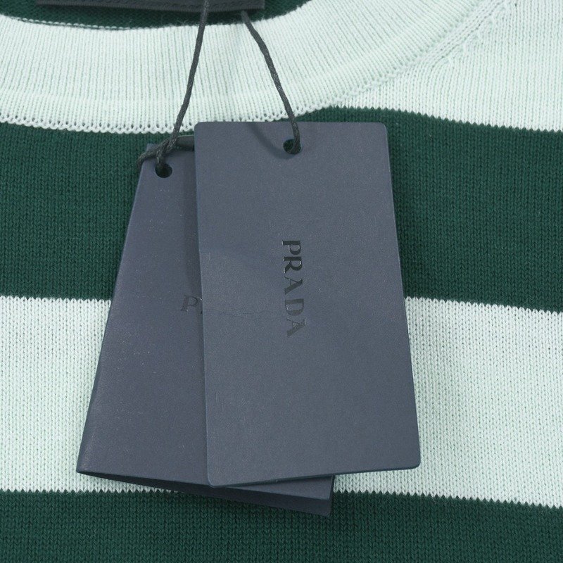Футболка Prada Padded Striped "Green/Mint" фото № 8