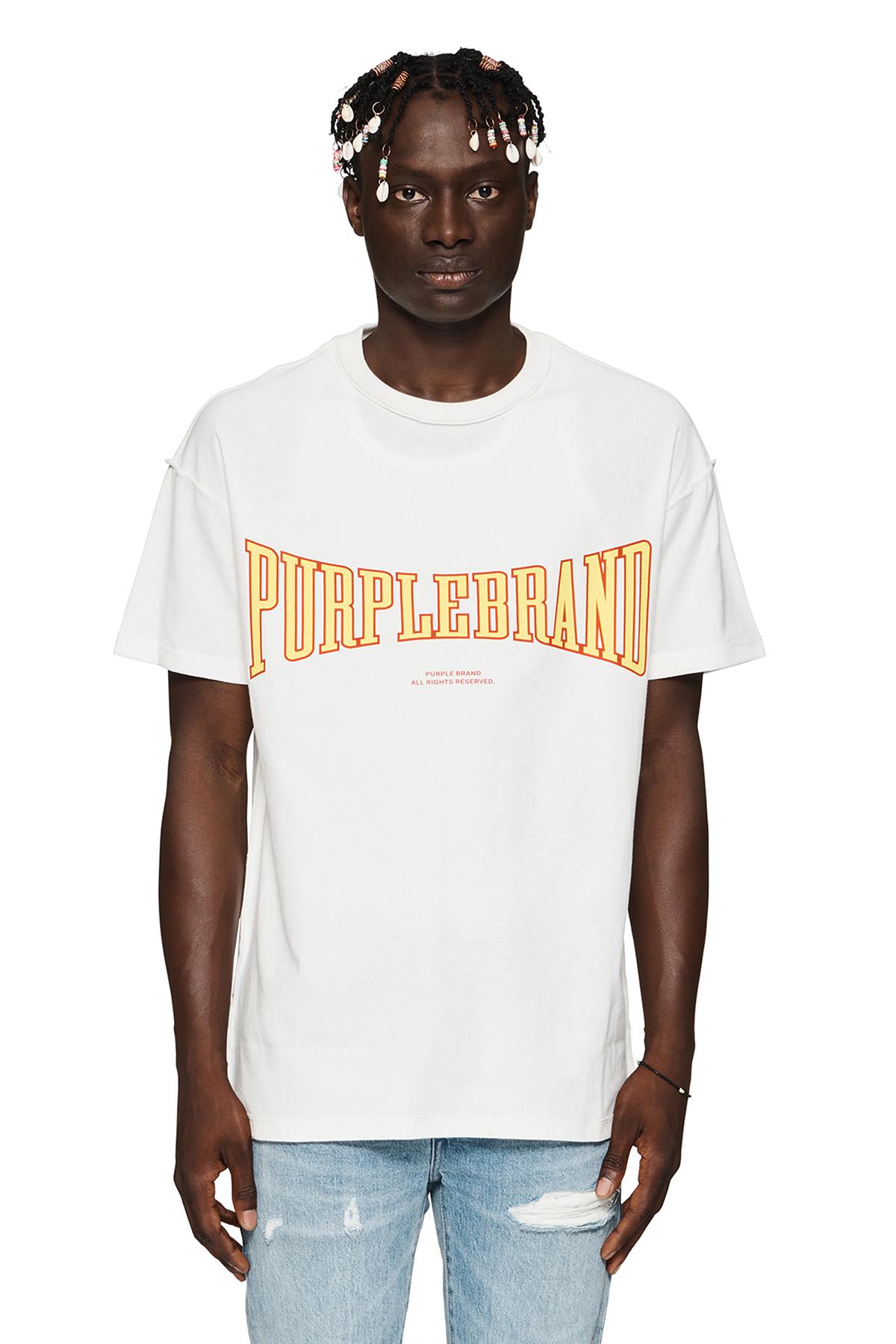 Футболка Purple Brand Frontside Logotype "White" фото № 3