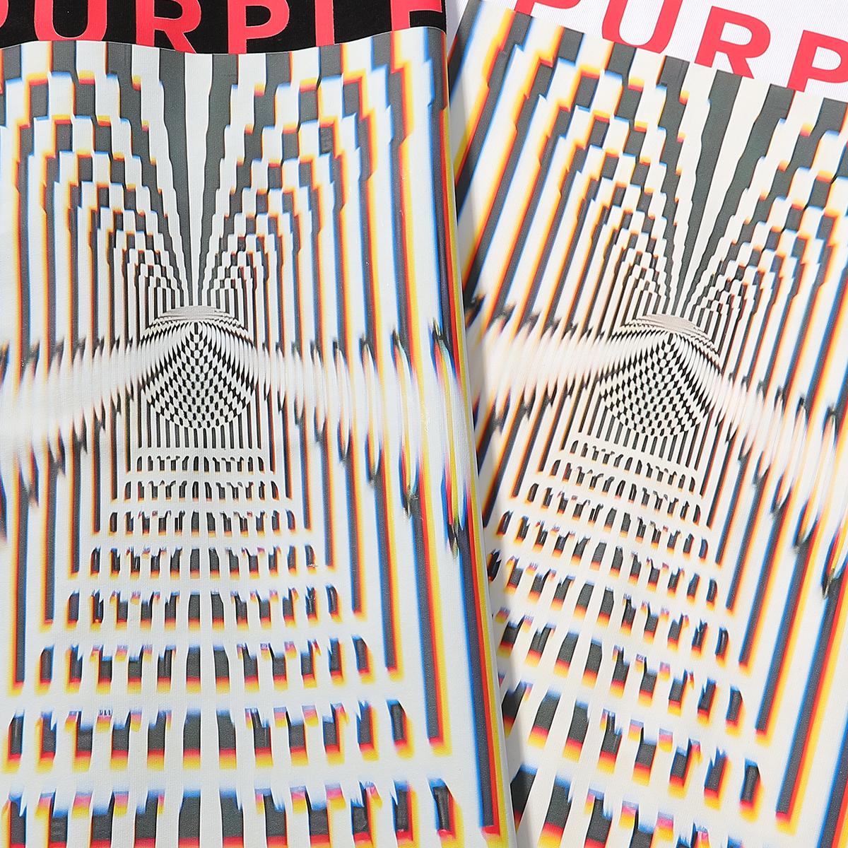 Футболка Purple Brand Print Illusion "White" фото № 3