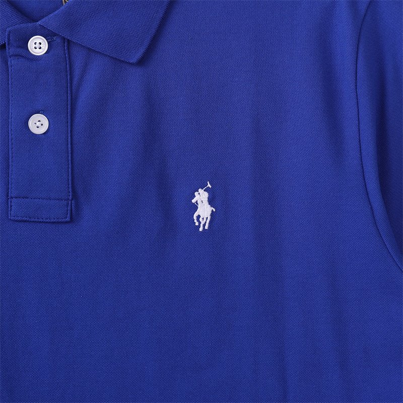 Поло Ralph Lauren Small Logo Front And White Buttons "Blue" фото № 3