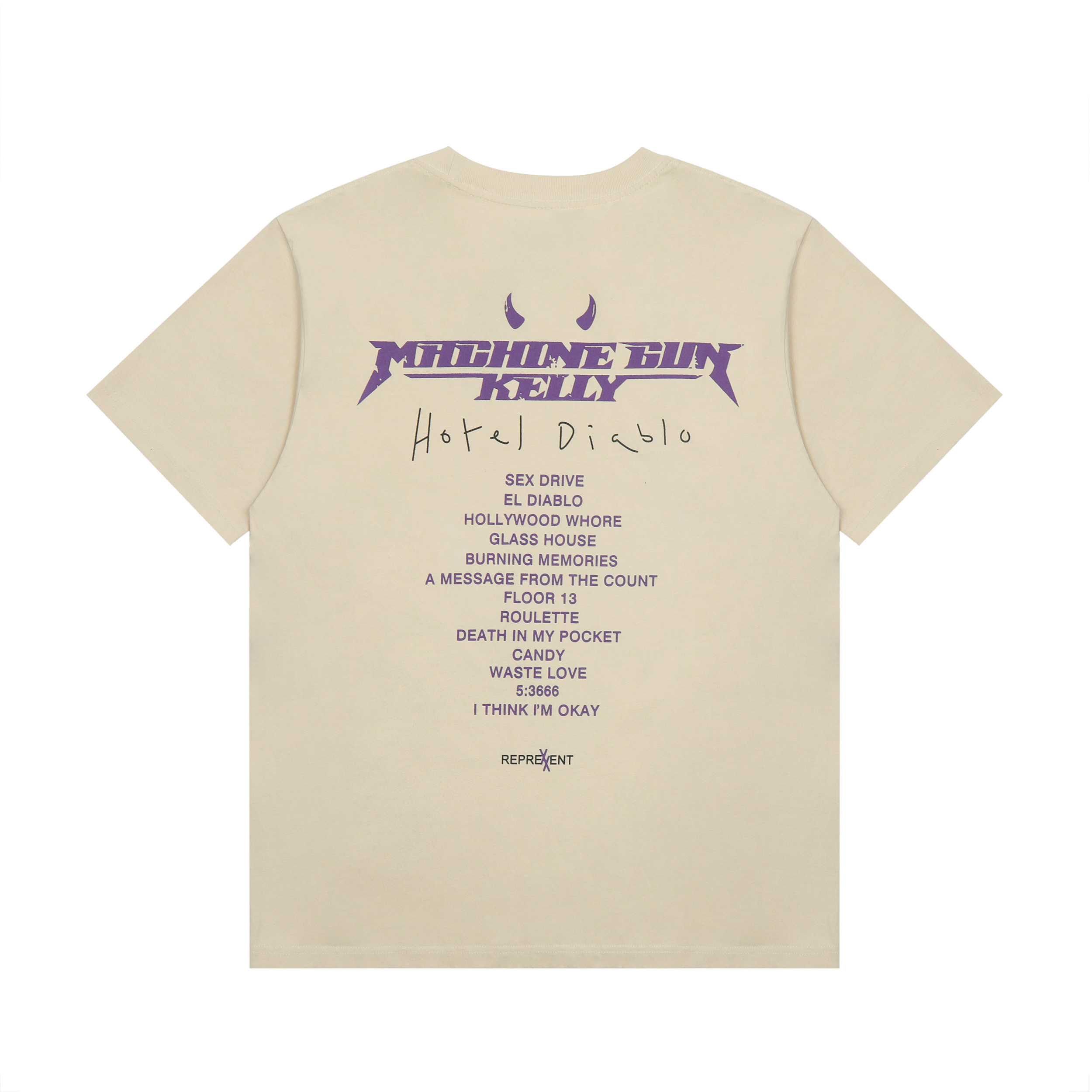 Футболка Represent Machine Gun Kelly Bought a Cobra "Beige" фото № 2