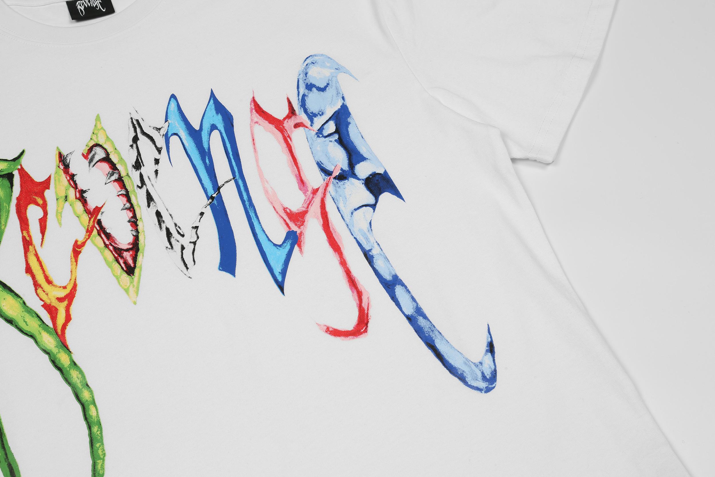 Футболка Revenge Poison Rainbow "White" фото № 6