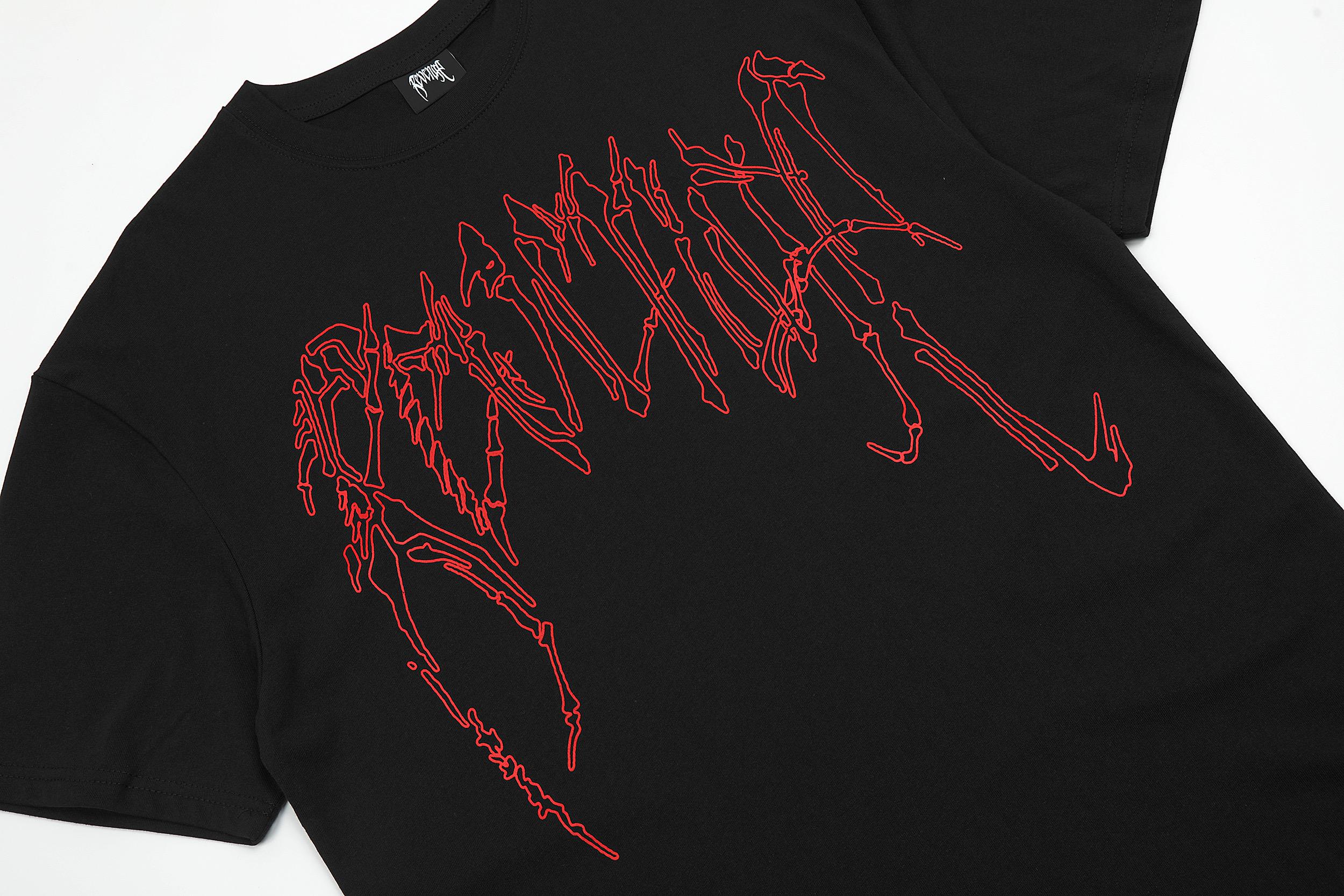 Футболка Revenge Skull and Bones "Black" фото № 7