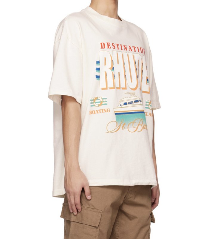 Футболка Rhude Boating "White" фото № 5