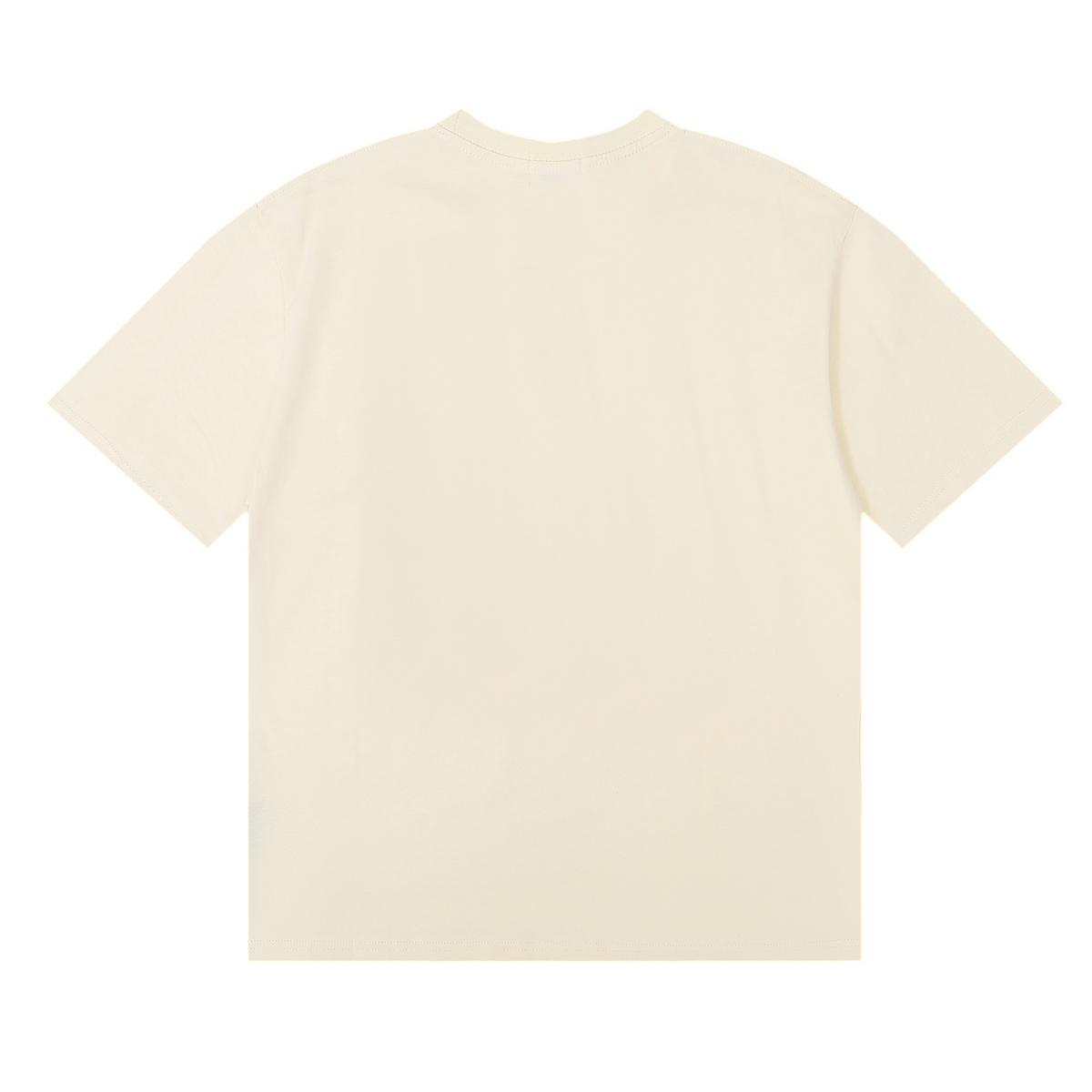 Футболка Rhude Palm Tree Yellow Frontside Logo "Beige" фото № 2