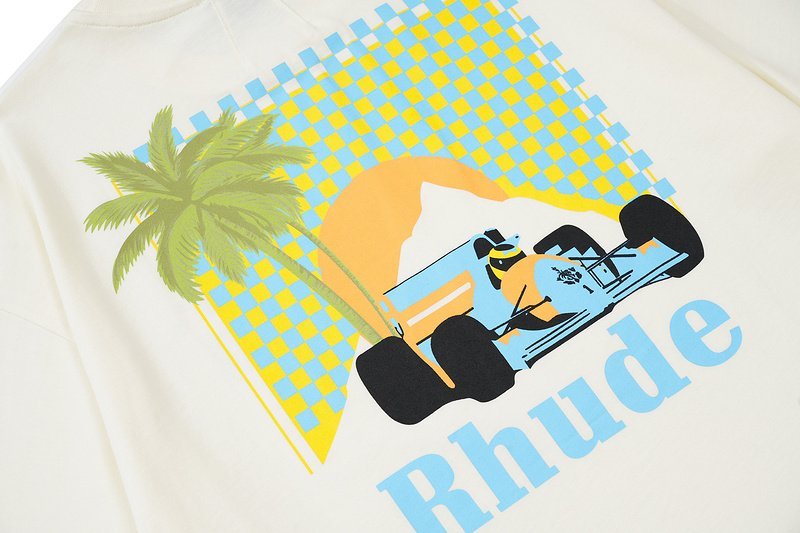 Футболка Rhude Tropical Racing "White" фото № 3