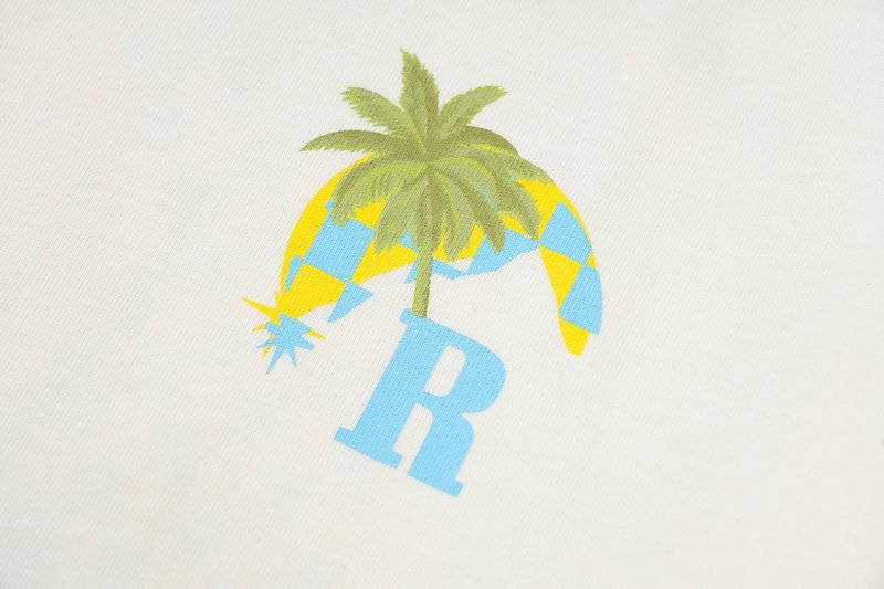 Футболка Rhude Tropical Racing "White" фото № 8