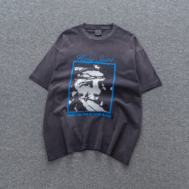 Футболка Saint Michael Portrait "Black/Gray" фото № 2