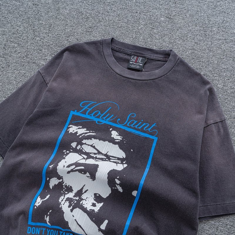 Футболка Saint Michael Portrait "Black/Gray" фото № 5