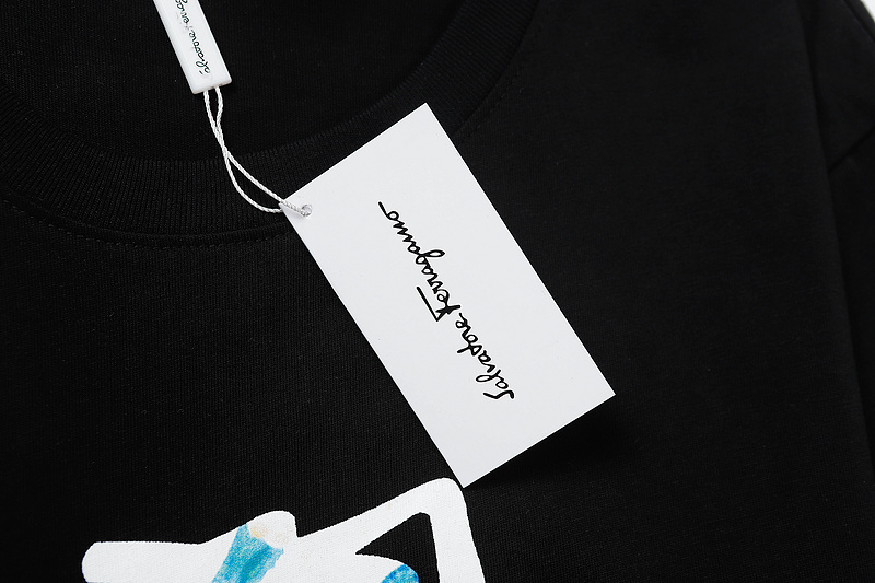Футболка Salvatore Ferragamo With Color Logo "Black" фото № 2