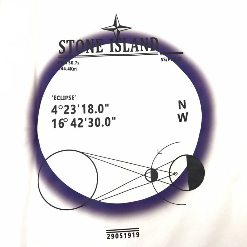 Футболка Stone Island Calculations "White" фото № 3