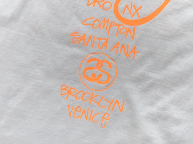 Футболка Stussy Bright Color Front Inscription "White" фото № 8