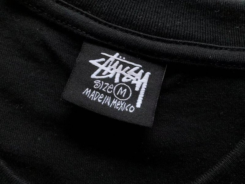 Футболка Stussy Front Inscription International Beach Crew And Nike Logo "Black" фото № 3