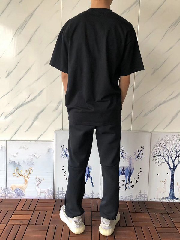 Футболка Stussy Front Inscription International Beach Crew And Nike Logo "Black" фото № 7