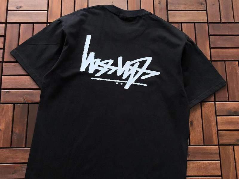 Футболка Stussy Mirror Logo Inscription "Black" фото № 3