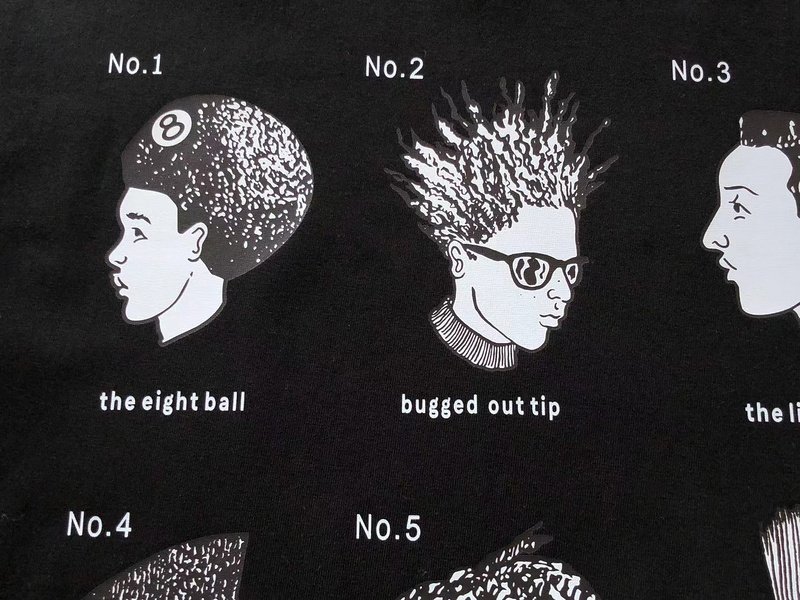 Футболка Stussy People With Different Hairstyle "Black" фото № 6