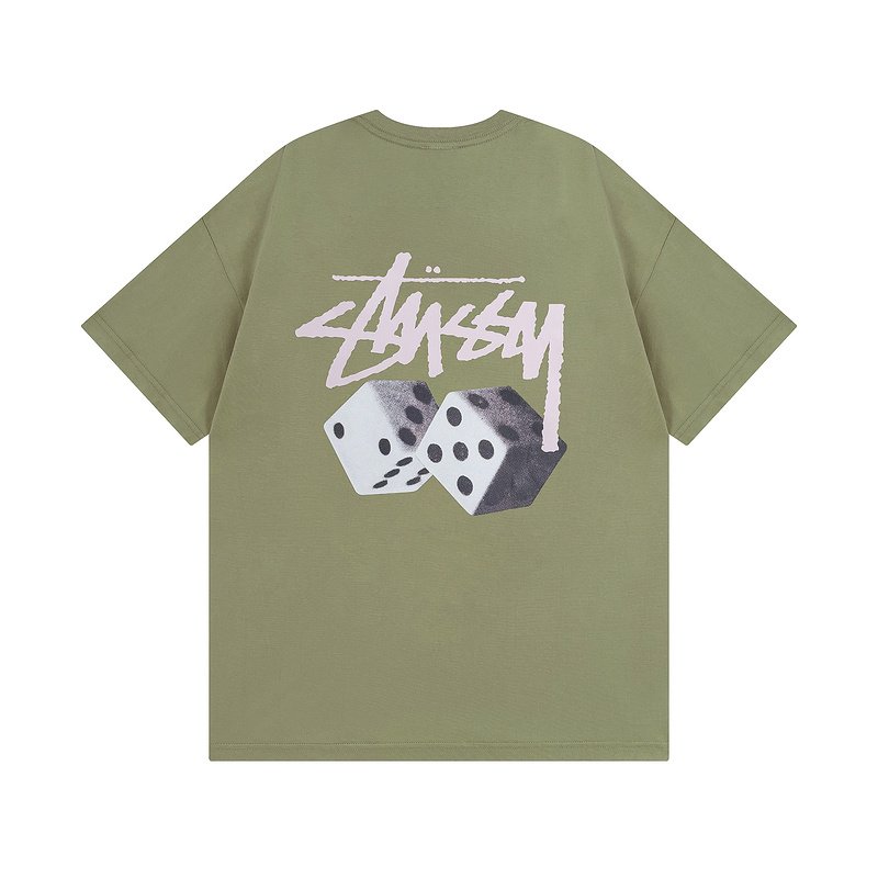 Футболка Stussy With Logo And Image Of Cubes "Hacks" фото № 2