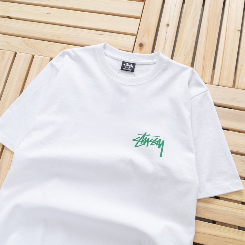 Футболка Stussy With Sculpture Print On The Back "White" фото № 3