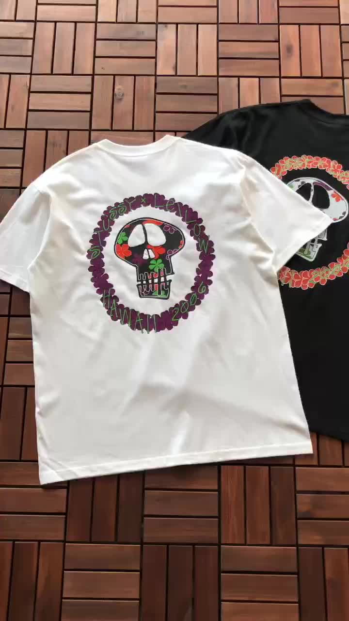 Футболка Stussy Circle From Flowers Print "White" фото № 5