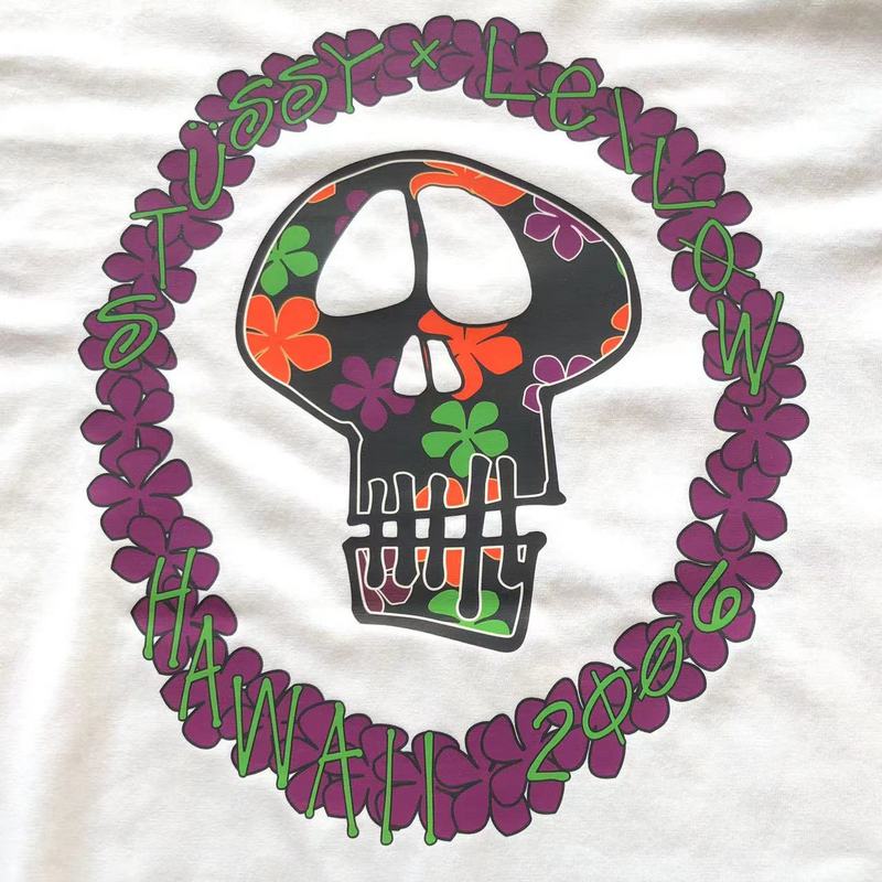 Футболка Stussy Circle From Flowers Print "White" фото № 3