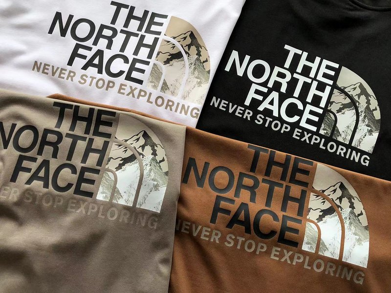 Футболка The North Face Logo With Back Inscription Never Stop Exploring "White" фото № 4