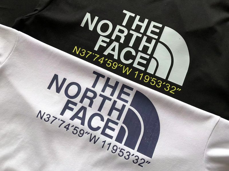 Футболка The North Face Logo WIth Coordinates "Black" фото № 5