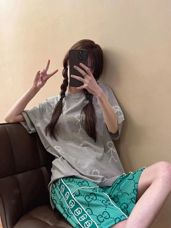 Футболка Thom Browne Drawing of a man "Grey" фото № 5