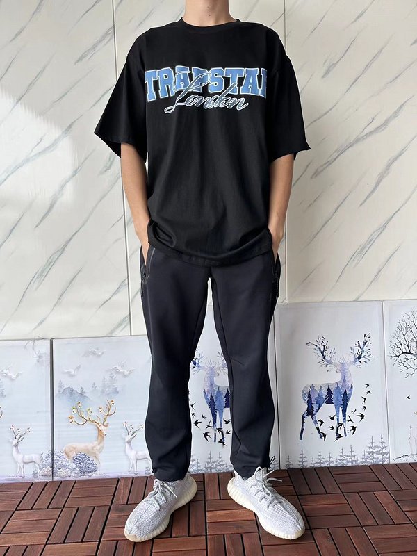 Футболка Trapstar Lettering Paris "Black" фото № 8