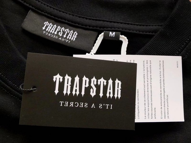 Футболка Trapstar Two Color Logo Inscription "Black" фото № 3