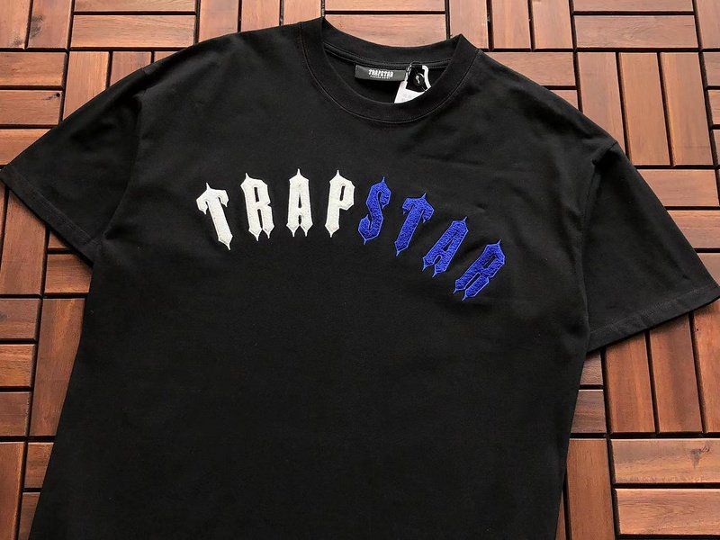 Футболка Trapstar Two Color Logo Inscription "Black" фото № 7