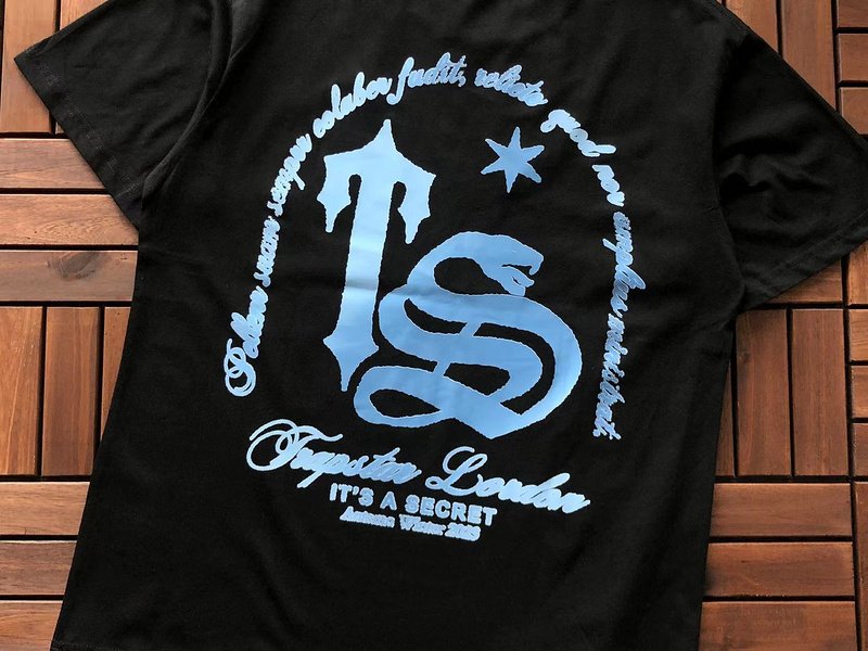 Футболка Trapstar Big Logo Letters under Arch And Star "Black" фото № 2