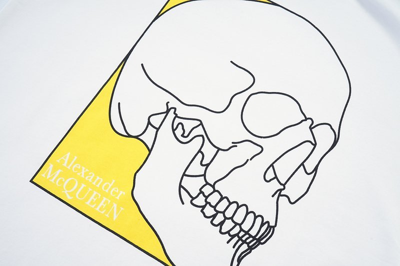 Футболка Alexander Mcqueen Skeleton Inside Rectangle Print "White" фото № 3