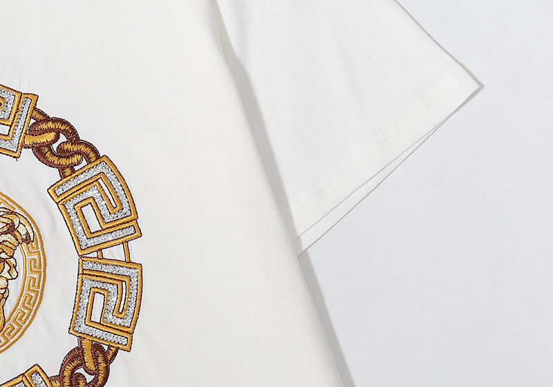 Футболка Versace Medusa Gold "White" фото № 6