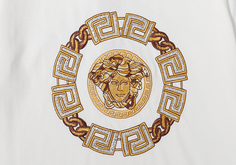 Футболка Versace Medusa Gold "White" фото № 7