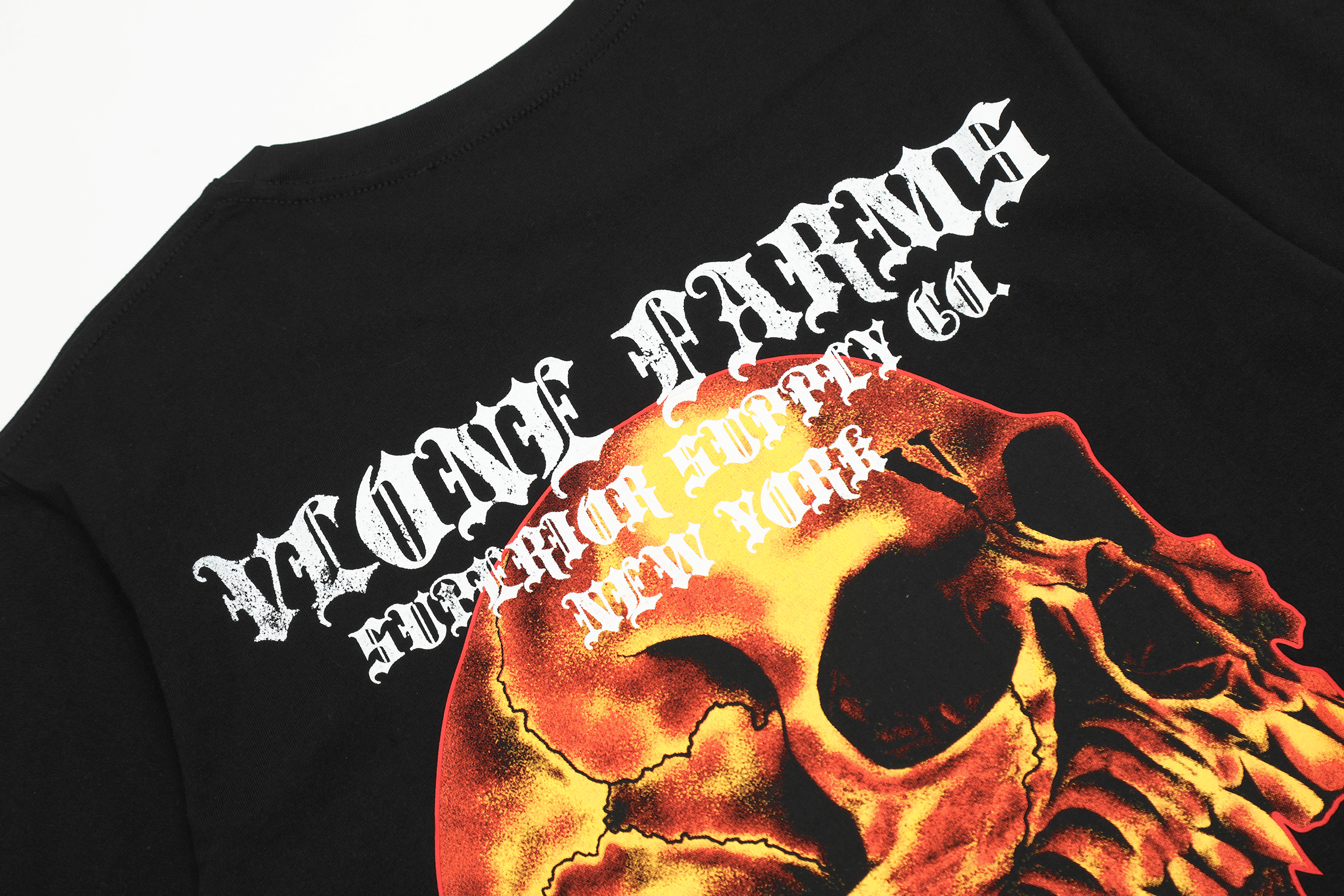 Футболка Vlone Farm New York Skull "Black" фото № 8
