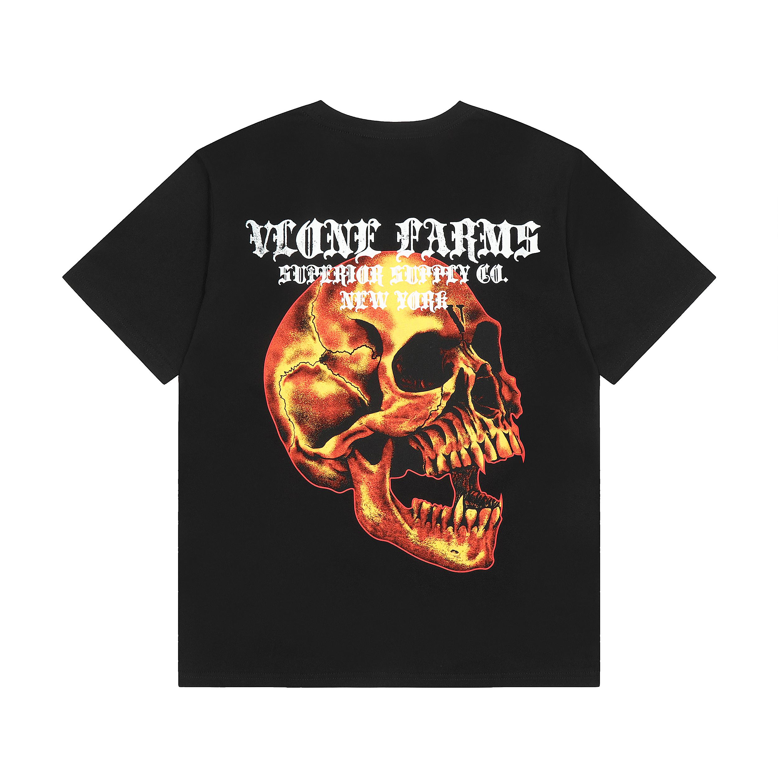 Футболка Vlone Farm New York Skull "Black" фото № 2