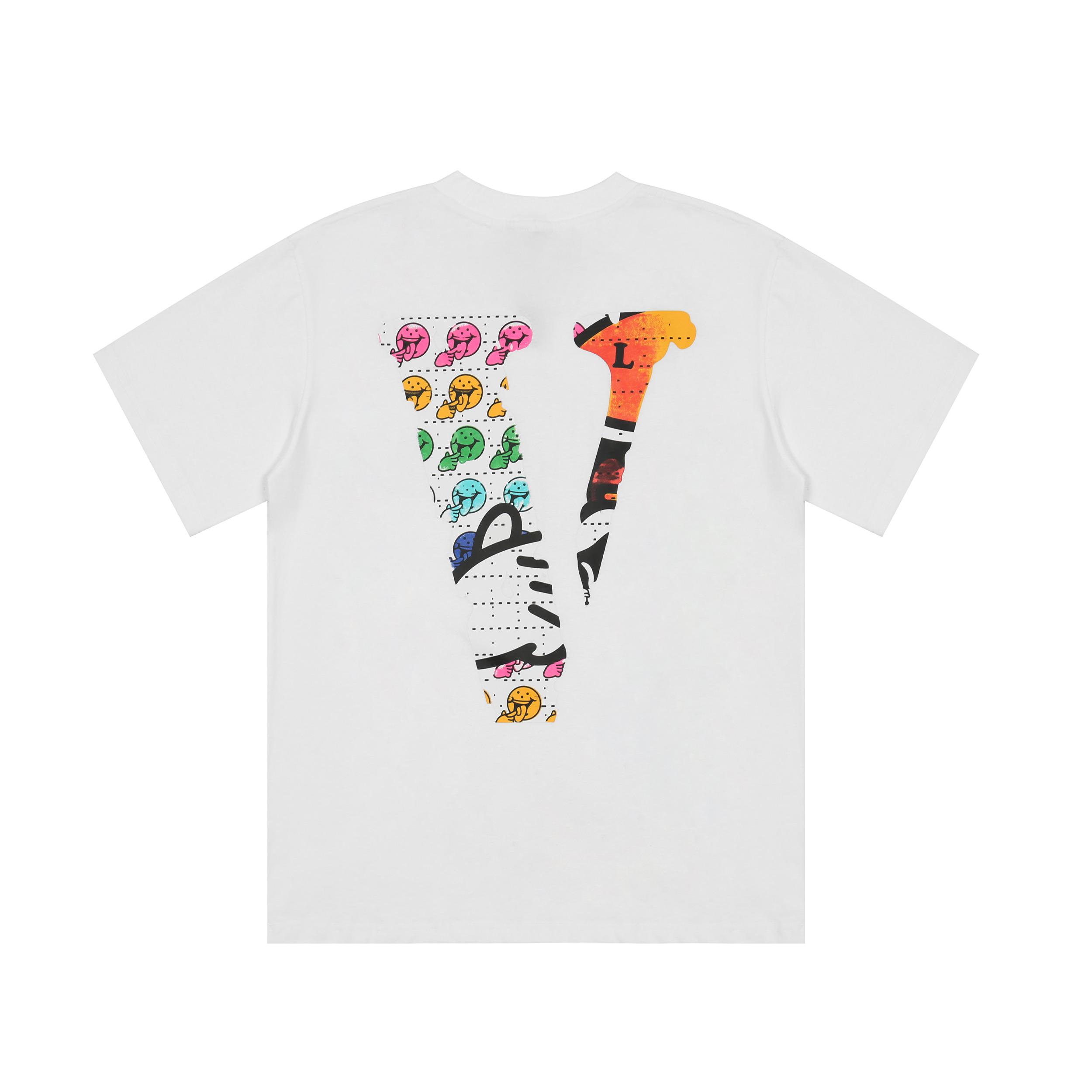 Футболка Vlone Frontside Print Yellow Smiley "White" фото № 2