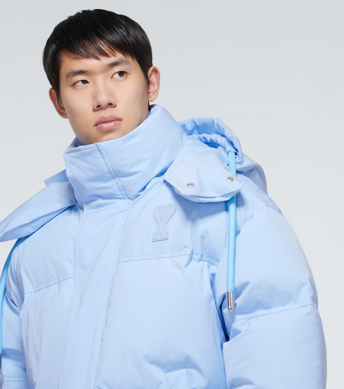 Пуховик Amiri Winter Warm "Blue/White" фото № 6