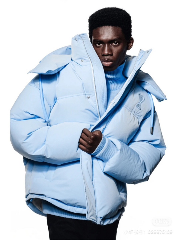 Пуховик Amiri Winter Warm "Blue/White" фото № 3