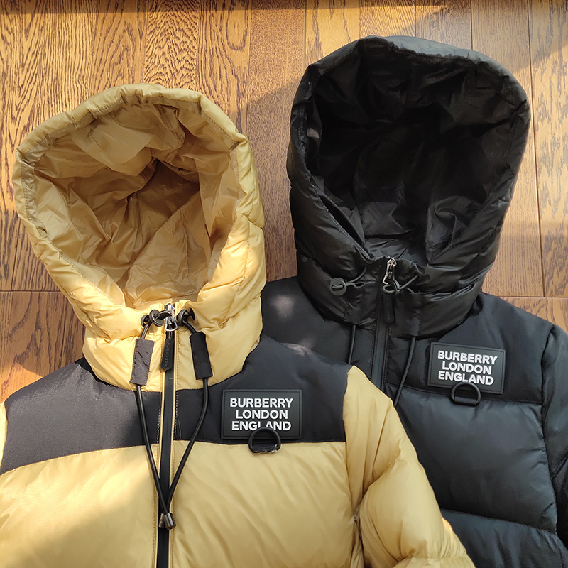 Пуховик Burberry Brand Label "Yellow" фото № 5