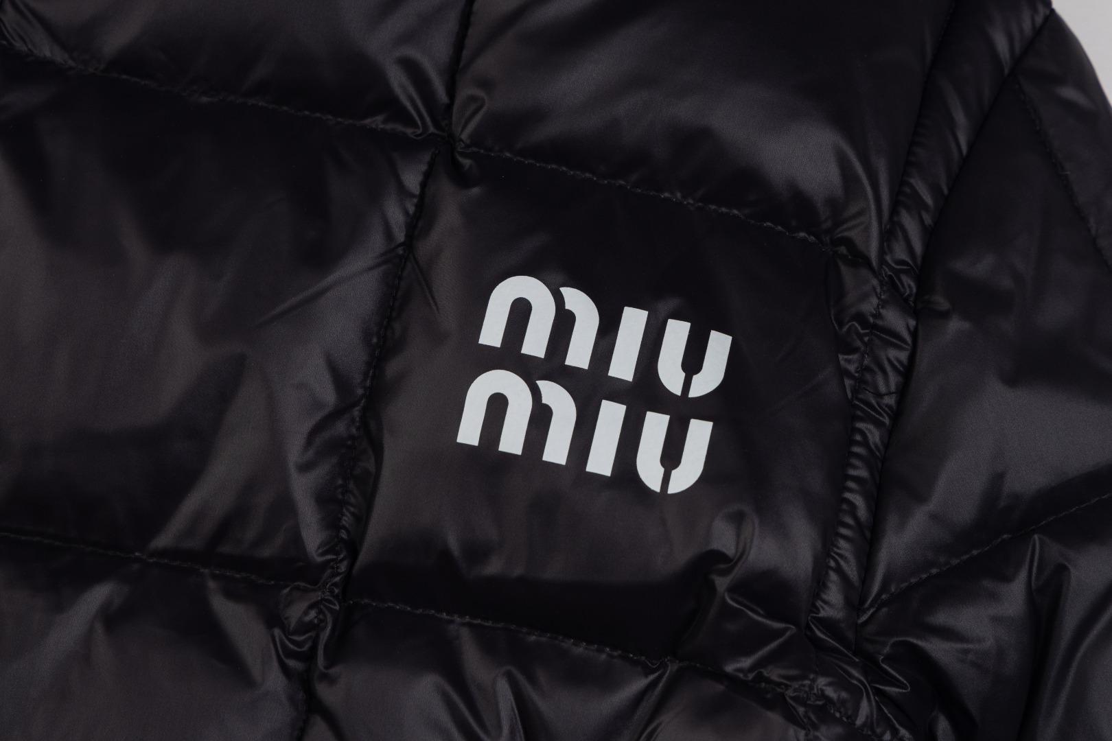 Пуховик Miu Miu Logo Block "Black" фото № 7