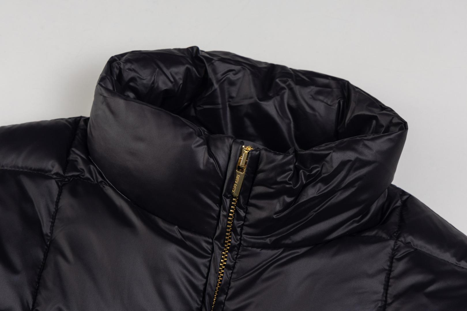 Пуховик Miu Miu Logo Block "Black" фото № 6