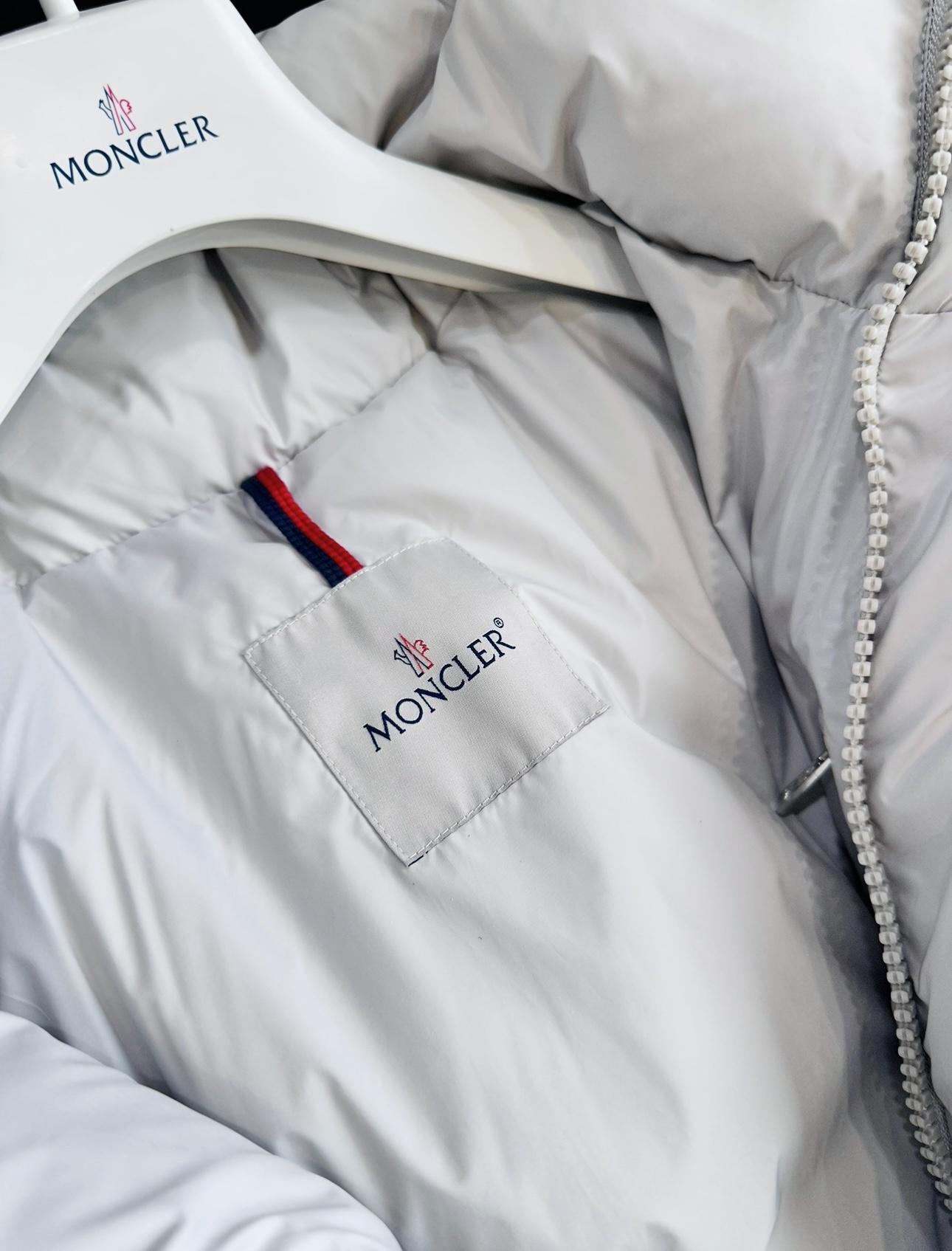 Пуховик Moncler Vezere Hooded Flanelle "Gray" фото № 6