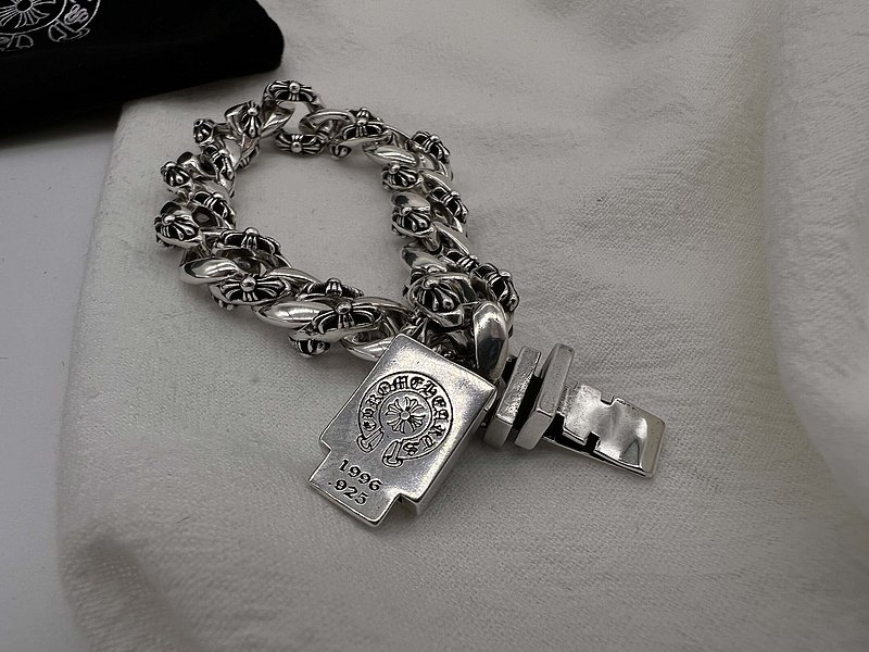 Браслет Chrome Hearts Massive "Silver" фото № 8