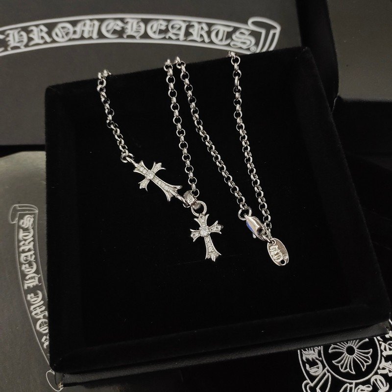 Подвеска Chrome Hearts Decorated Cross And Symbols "Silver" фото № 3